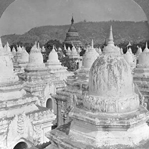 Looking over the 450 pagodas at Mandalay, Burma, 1908. Artist: Stereo Travel Co