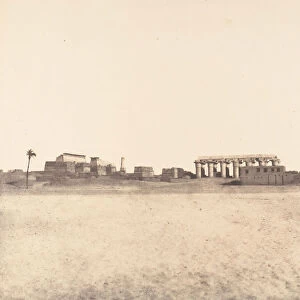 Louksor (Thebes), Vue Generale des Ruines, 1851-52