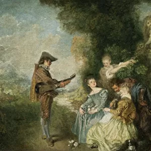 Jean-Antoine Watteau Collection: The Love Lesson