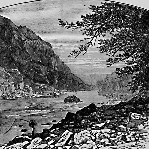 The Lower Canyon, 1883. Artist: Charles E. H Bonwill