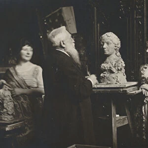 [Madame Bardey, Rodin and Henriette, 31 Rue Campagne-Premiere, Paris], 1915-1916