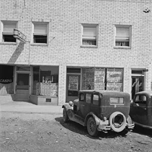 On main street, a new town, Tulelake, Siskiyou County, California, 1939. Creator: Dorothea Lange