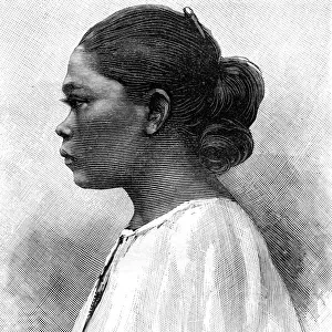 Malaysian woman, 19th century. Artist: Henri Thiriat