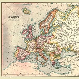 Map of Europe, 1902. Creator: Unknown