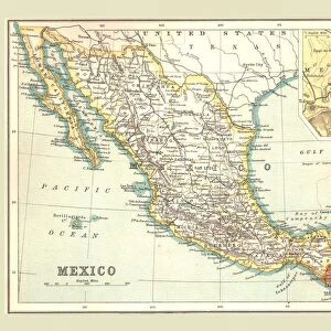 Map of Mexico, 1902. Creator: Unknown