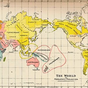 Map of the World on Mercators Projection, 1902