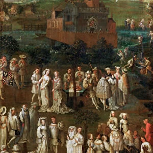 The marriage of Philip the Good to Isabella of Portugal on January 1430. Artist: Eyck, Jan van, (School)