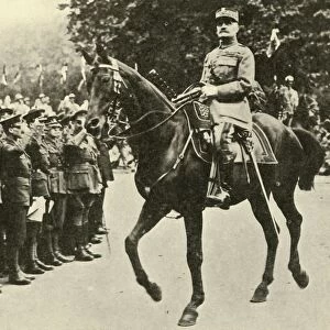 Marshal Foch at the Victory Day Procession, London, 19 July 1919, (c1920). Creator: Unknown