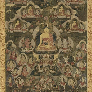 The Eight Medicine Buddhas, 18th century. Creator: Unknown