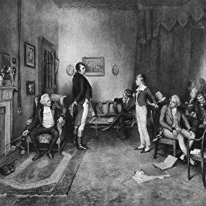 The Meeting of Burns and Scott, c1786, (late 19th century)