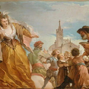 The Meeting of Gautier, Count of Antwerp, and his Daughter, Violante, c. 1787