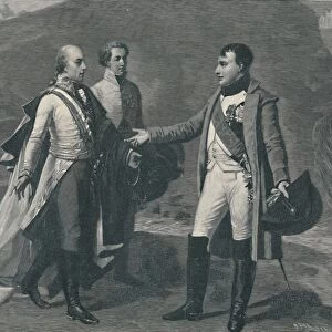 Meeting of Napoleon and Francis I after Austerlitz, 1805, (1896). Artist: M Haider