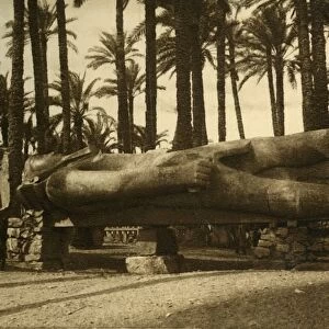 Memphis - The Colossal Statue of Rameses II, c1918-c1939. Creator: Unknown