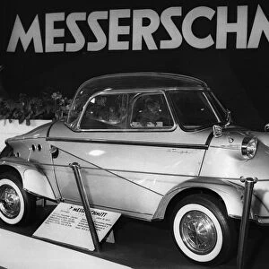 Messerschmitt, at Geneva show 1958. Creator: Unknown