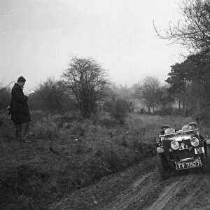 MG J2 of SV Arthur at the Sunbac Colmore Trial, near Winchcombe, Gloucestershire, 1934