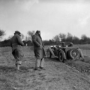 MG TA competing in the London Motor Club Coventry Cup Trial, Knatts Hill, Kent, 1938
