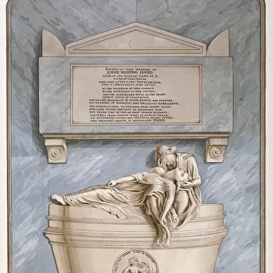 Monument to Anne Martha Hand, Church of St Giles without Cripplegate, City of London, 1820