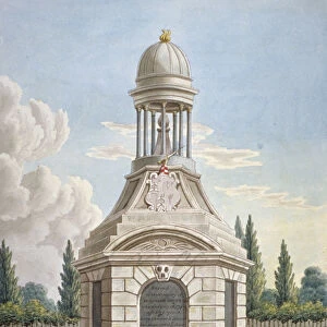 Monument in the churchyard of St Mary the Virgin, Leyton, Waltham Forest, London, c1820