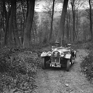 Morgan 4 / 4 at the Standard Car Owners Club Southern Counties Trial, Hale Wood, Chilterns, 1938