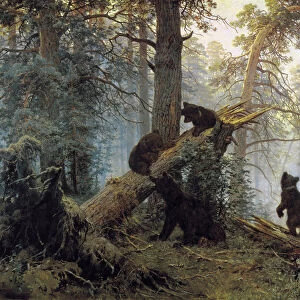 Morning in a Pinewood, 1889. Artist: Ivan Shishkin