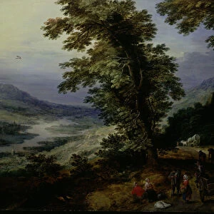 Mountain Road with Travelers, c. 1610/25. Creator: Joos de Momper, the younger