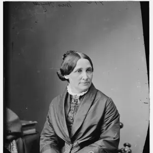 Mrs. R. B. Hayes, wife of President Hayes, between 1870 and 1880. Creator: Unknown