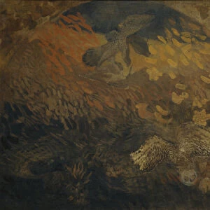 The Night, 1904. Artist: Utkin, Pyotr Savvich (1877-1934)