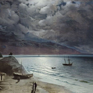 Night at Gurzuf, 1891. Artist: Aivazovsky, Ivan Konstantinovich (1817-1900)
