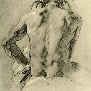 Nude back, 1751, (1928). Artist: Giovanni Battista Tiepolo