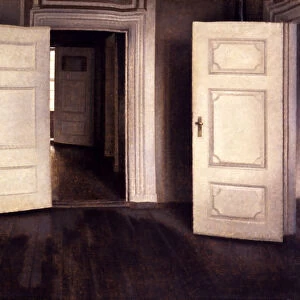 Open Doors. Artist: Hammershoi, Vilhelm (1864-1916)