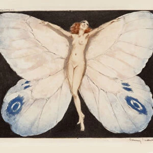 Open Wings, 1936. Creator: Icart, Louis Justin Laurent (1888-1950)