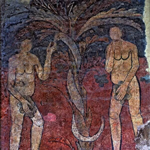 The original Sin, mural painting belonging to the triumphal arch of the central
