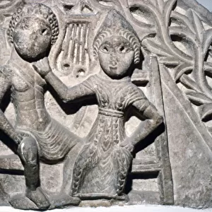 Orpheus and Euridyce, Beni-Souef, Egypt, 3rd century