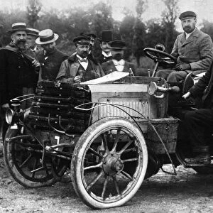 Panhard of French racing driver Leonce Girardot, winner of the Gordon Bennett Cup, France