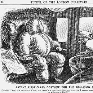 Patent First-Class Costume for the Collision Season, 1876. Artist: Charles Samuel Keene