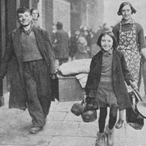 People made homeless by German bombing, Liverpool, World War II, 1941