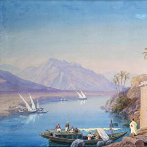 Philae, Egypt, 1863. Artist: Charles Emile de Tournemine