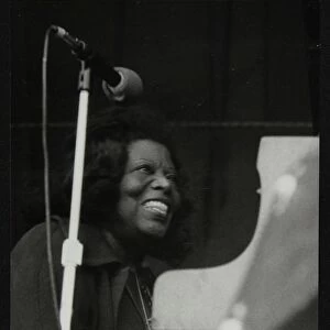 Pianist Mary Lou Williams at the Newport Jazz Festival, Ayresome Park, Middlesbrough, July 1978
