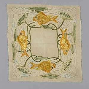 Pillow Cover, England, c. 1890. Creator: Unknown