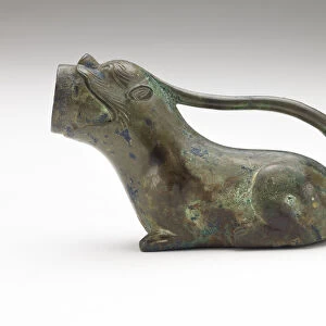 Pitcher in the form of an animal, Han dynasty, 206 BCE-220 CE. Creator: Unknown