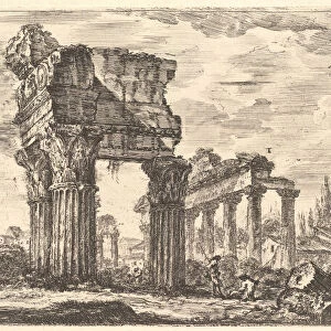 Plate 7: Temple of Jupiter Tonans (Jupiter the Thunderer). 1. Temple of Concord. (Temp