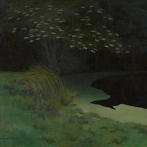 The Pond (Honfleur), 1909. Creator: Vallotton, Felix Edouard (1865-1925)