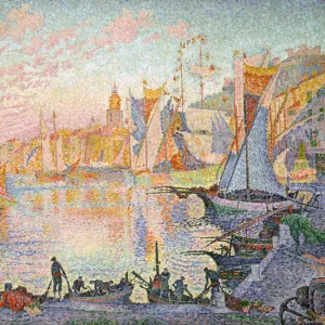 The Port of Saint-Tropez, 1901-1902. Artist: Signac, Paul (1863-1935)