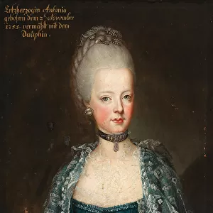 Portrait of Archduchess Maria Antonia (Marie-Antoinette) of Austria (1755-1793), Queen of France, 18 Creator: Anonymous