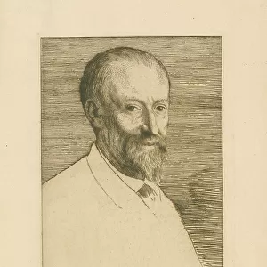 Portrait of Auguste Poulet-Malassis (1825-1878). Creator: Legros, Alphonse (1837-1911)