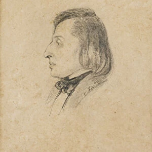 Portrait of Frederic Chopin. Artist: Viardot-Garcia, Pauline (1821-1910)