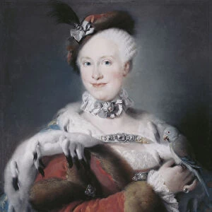 Portrait of Infanta Maria Luisa of Spain (1745-1792), Holy Roman Empress, 1763. Artist: Tiepolo, Lorenzo Baldissera (1736-1776)