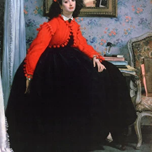 Portrait of Mlle L L, (Young Lady in a Red Jacket), 1864. Artist: James Tissot
