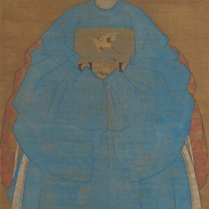 Portrait of an Old Lady, dated xinyou (1561 or 1621?). Creator: Ruan Zude