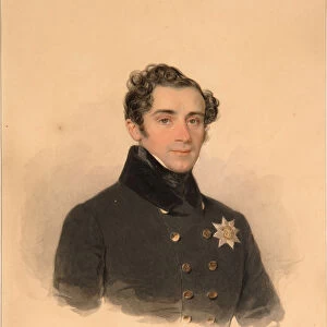 Portrait of Prince Alexander Fyodorovich Golitsyn (1796-1864), 1838. Artist: Sokolov, Pyotr Fyodorovich (1791-1848)
